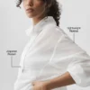 Maglione Go Time con zip a 1/4 - Bianco