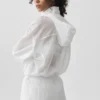 Maglione Go Time con zip a 1/4 - Bianco