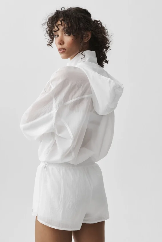 Maglione Go Time con zip a 1/4 - Bianco