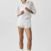 Maglione Go Time con zip a 1/4 - Bianco