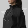 Maglione Go Time con zip a 1/4 - Nero