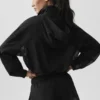 Maglione Go Time con zip a 1/4 - Nero