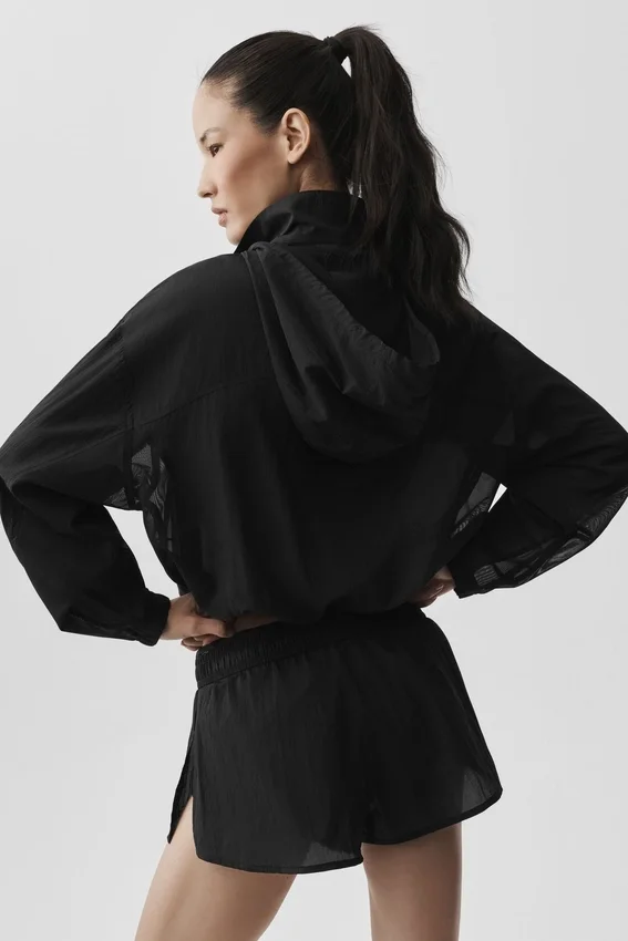 Maglione Go Time con zip a 1/4 - Nero