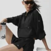 Maglione Go Time con zip a 1/4 - Nero