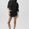 Maglione Go Time con zip a 1/4 - Nero