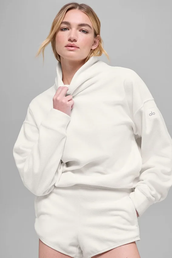 Maglione Hazy in pile polare - Avorio