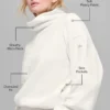 Maglione Hazy in pile polare - Avorio