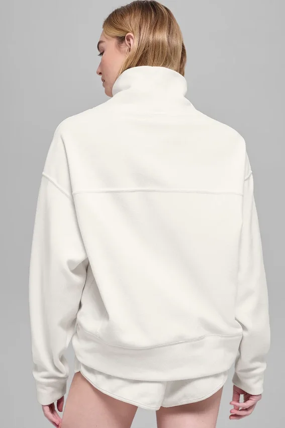 Maglione Hazy in pile polare - Avorio
