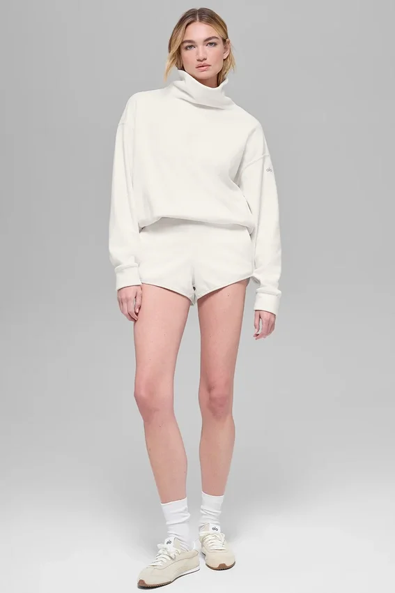 Maglione Hazy in pile polare - Avorio