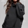 Maglione Hazy in pile polare - Nero