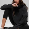 Maglione Hazy in pile polare - Nero