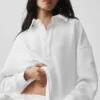 Maglione Henley a maniche lunghe Take It Easy - Bianco