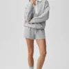 Maglione Henley a maniche lunghe Take It Easy - Grigio melange sportivo/Bianco