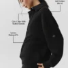 Maglione Henley a maniche lunghe Take It Easy - Nero