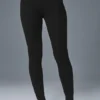 Maglione High-Waist “Be Mine” in maglia pointelle - Nero