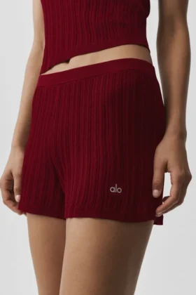 Maglione High-Waist in maglia Sunlit – Rosso Summer Romance