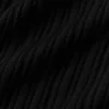 Maglione High-Waist Sunlit a gamba dritta in maglia - Nero