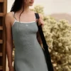 Maglione Highline in maglia a coste - Grigio lunare/Bianco