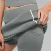 Maglione Highline in maglia a coste – Grigio lunare/Bianco