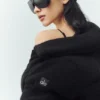 Maglione imbottito in cashmere Northstar - Nero
