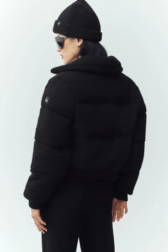 Maglione imbottito in cashmere Northstar - Nero