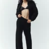 Maglione imbottito in cashmere Northstar - Nero
