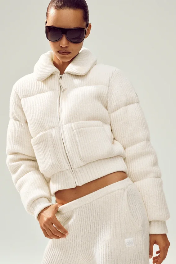 Maglione imbottito Northstar in cashmere - Avorio