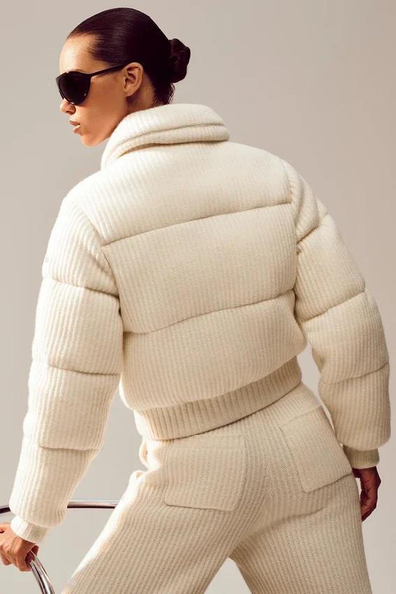 Maglione imbottito Northstar in cashmere - Avorio