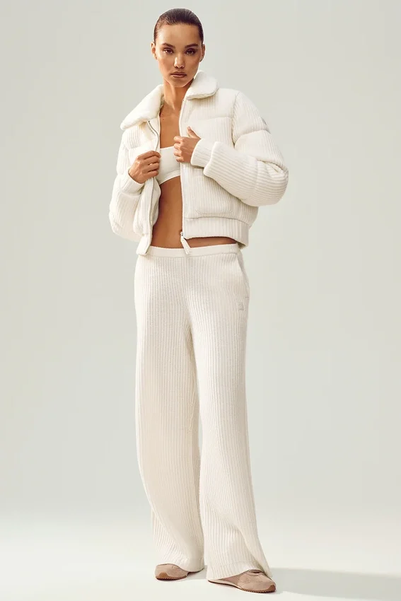 Maglione imbottito Northstar in cashmere - Avorio