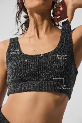 Maglione in maglia marmorizzata – Nero marmorizzato