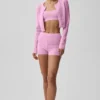Maglione in maglia pointelle “Be Mine” - Rosa Cuore Caramella