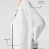 Maglione in maglia stile Tennis Club - Bianco/Verde abete
