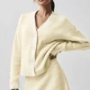 Maglione in maglia Tennis Club - Avena/Bianco