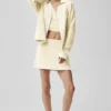 Maglione in maglia Tennis Club - Avena/Bianco