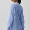 Maglione in maglia Tennis Club - Blu Provenza chiaro/Bianco