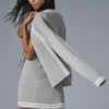 Maglione in maglia Tennis Club - Grigio melange sportivo/Bianco