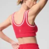 Maglione in maglia Tennis Club - Rosso caramella/Bianco