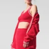 Maglione in maglia Tennis Club - Rosso caramella/Bianco