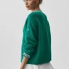 Maglione in maglia Tennis Club - Verde isola di smeraldo/Avorio