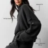 Maglione New Class in lana e cashmere con zip a 1/4 - Nero