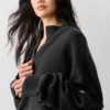 Maglione New Class in lana e cashmere con zip a 1/4 - Nero