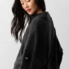Maglione New Class in lana e cashmere con zip a 1/4 - Nero