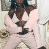 Maglione Northstar in cashmere con finta pelliccia e zip integrale - Rosa ghiacciato