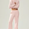 Maglione Northstar in cashmere con finta pelliccia e zip integrale - Rosa ghiacciato