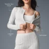 Maglione Pointelle “Be Mine” - Grigio chiaro melange