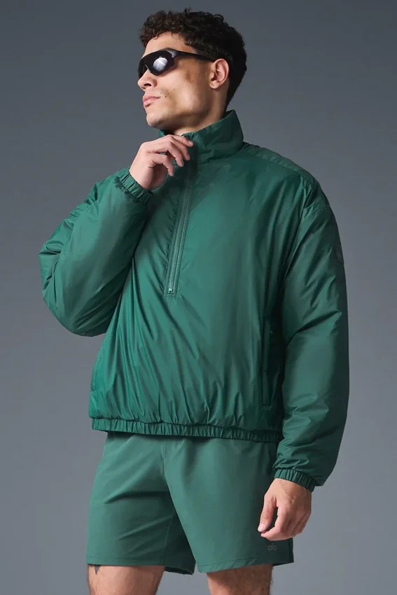 Maglione pullover leggero Latitude con mezza zip - Winter Ivy
