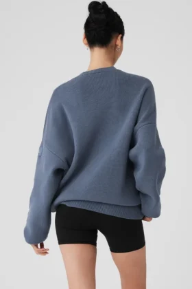 Maglione Scholar a girocollo – Bluestone