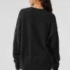 Maglione unisex in lana e cashmere New Class a girocollo - Nero