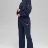 Maglione unisex New Class a girocollo in misto lana e cashmere - Blu navy