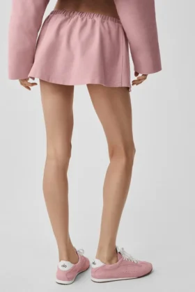 Microgonna a vita bassa preferita dai fan – Rosa vintage